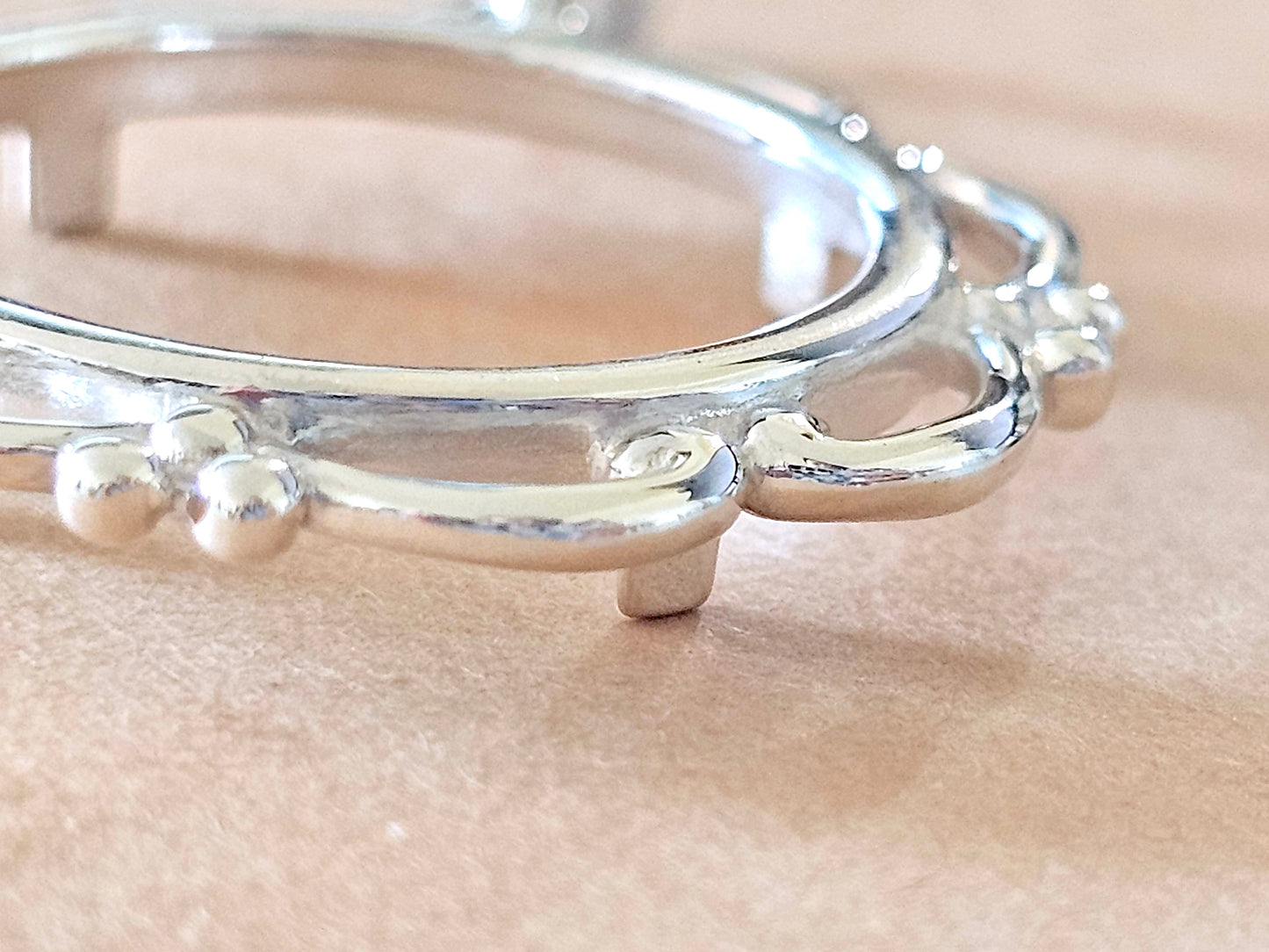925 Sterling Silver Scalloped Bezel for 24mm Quarters 25 Cents Coins