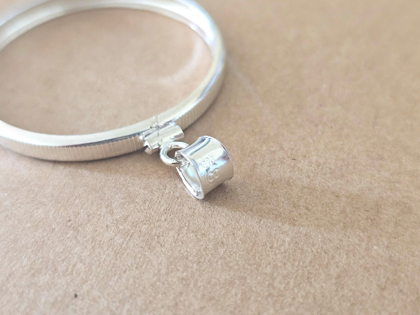 925 Sterling Silver Screw Top Simple Bezel for 38mm 1 Dollar Coins