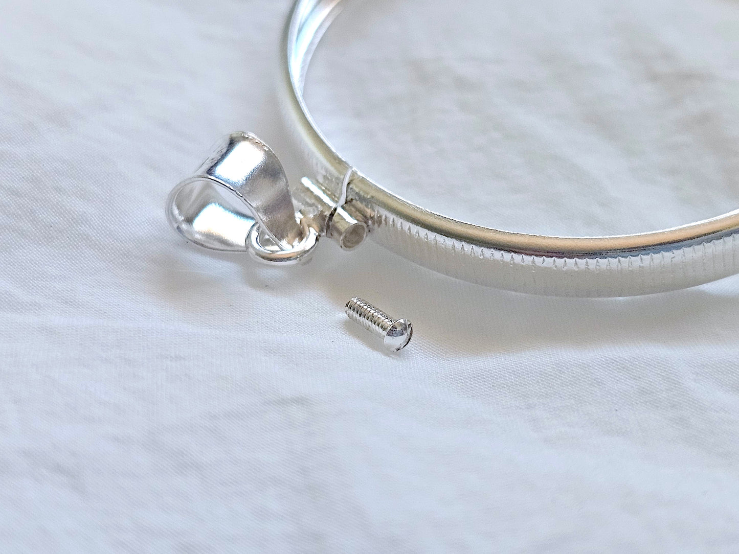 925 Sterling Silver Screw Top Simple Bezel for 39mm Coins Mexican Cien Pesos