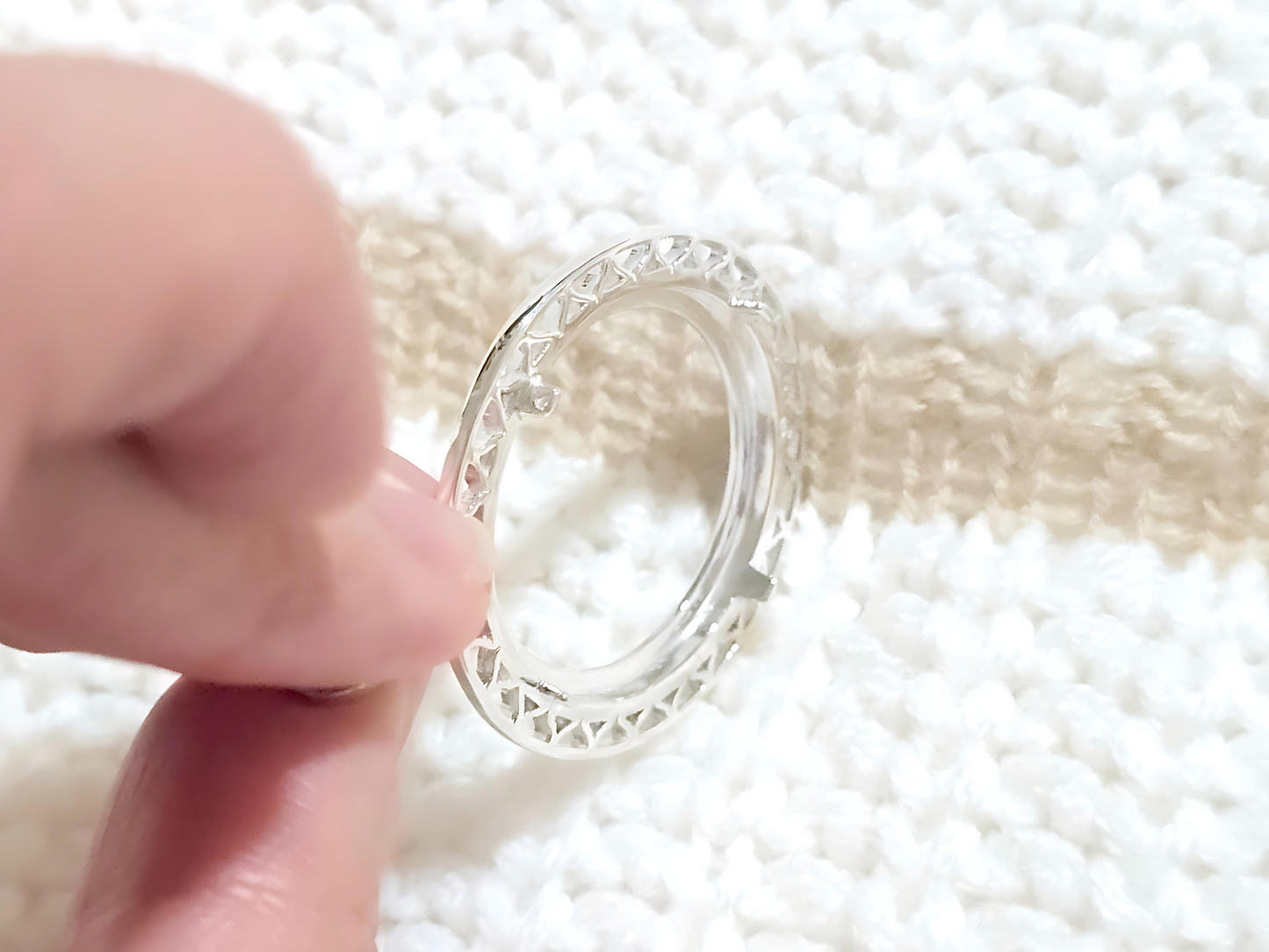 925 Sterling Silver Prong Back Filigree Edge Bezel for 26mm Coins