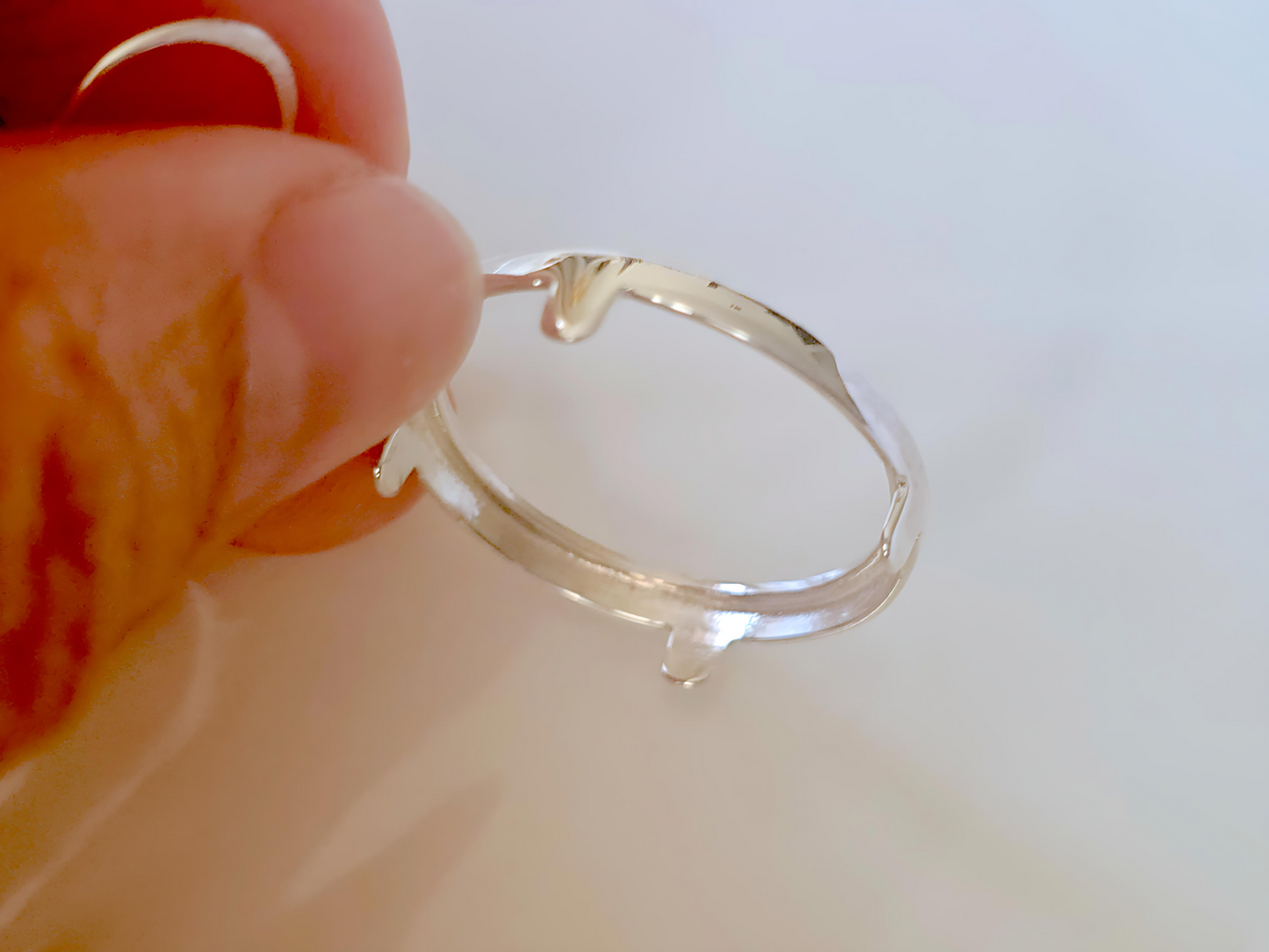 925 Sterling Silver Prong Back Round Edge Bezel Earring for 18mm Dime 10 Cent Coins