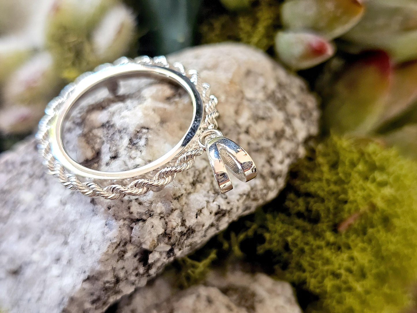 925 Sterling Silver Rope Edge Bezel for 22mm Nickel 5 Cents Coins