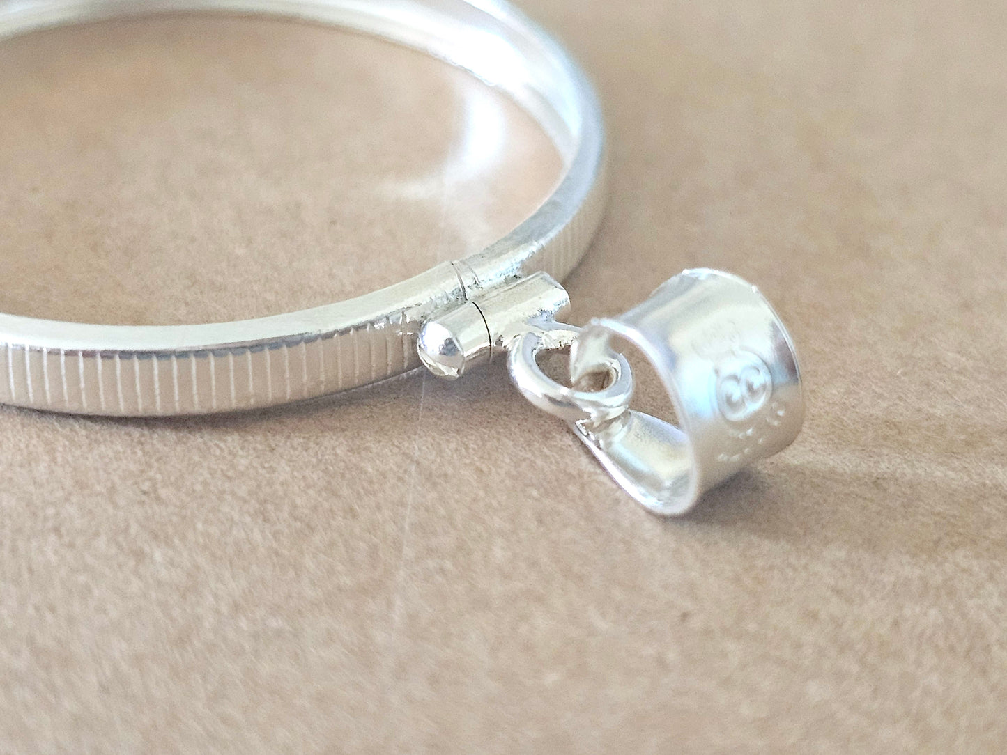 925 Sterling Silver Screw Top Simple Bezel for 30mm Half Dollar 50 Cents Coins
