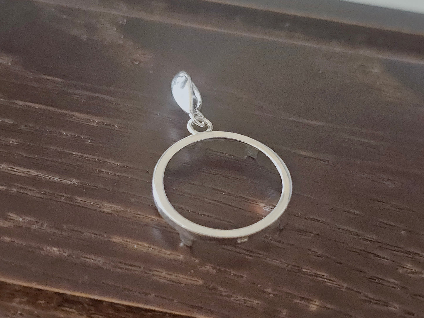 925 Sterling Silver Prong Back Simple Bezel for 18mm Dime 10 Cent Coins