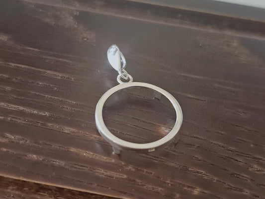925 Sterling Silver Prong Back Simple Bezel for 18mm Dime 10 Cent Coins