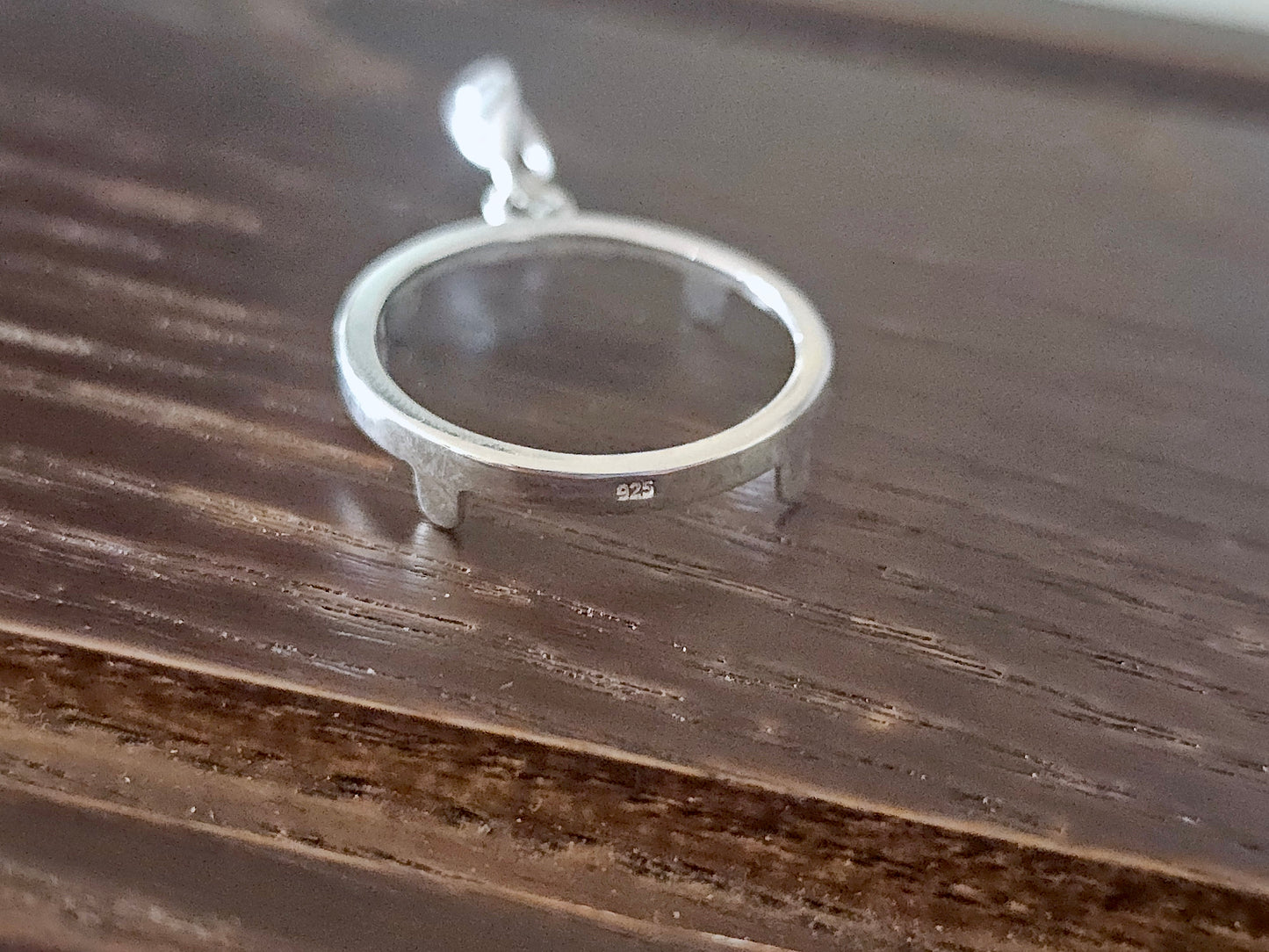 925 Sterling Silver Prong Back Simple Bezel for 18mm Dime 10 Cent Coins