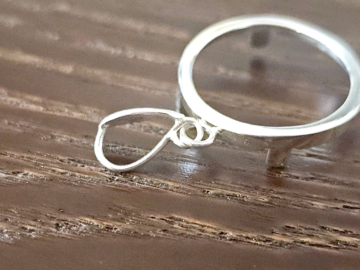 925 Sterling Silver Prong Back Simple Bezel for 19mm Penny 1 Cent Coins