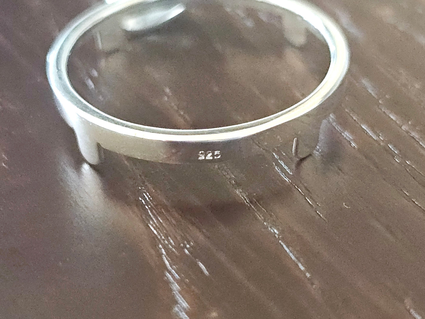 925 Sterling Silver Prong Back Simple Bezel for 24mm Quarters 25 Cents Coins