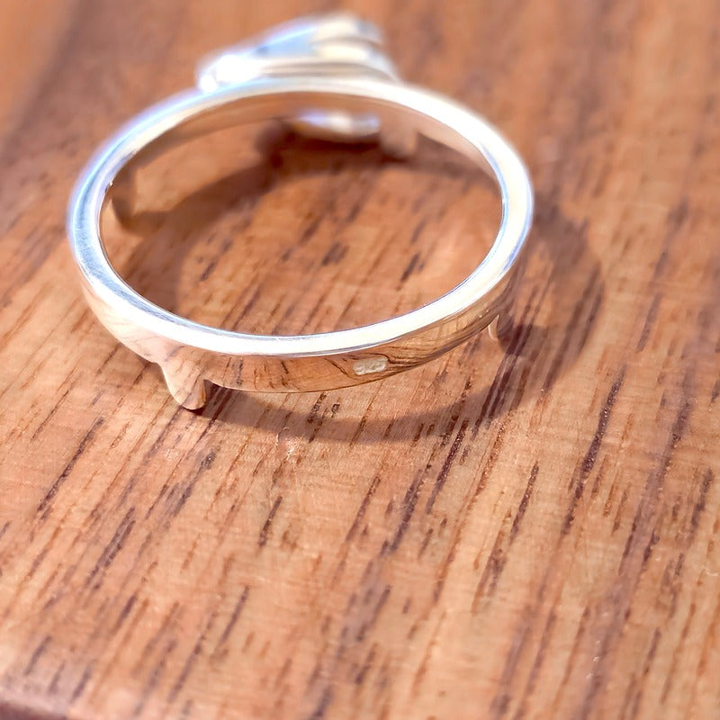 925 Sterling Silver Prong Back Simple Bezel for 22mm Nickel 5 Cent Coins