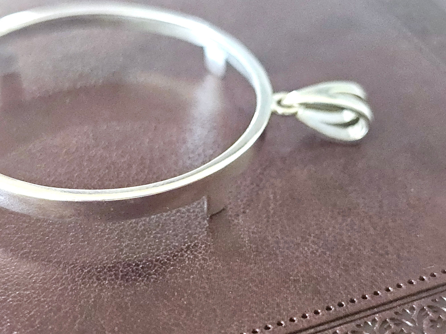 925 Sterling Silver Prong Back Simple Bezel for 36mm Coins