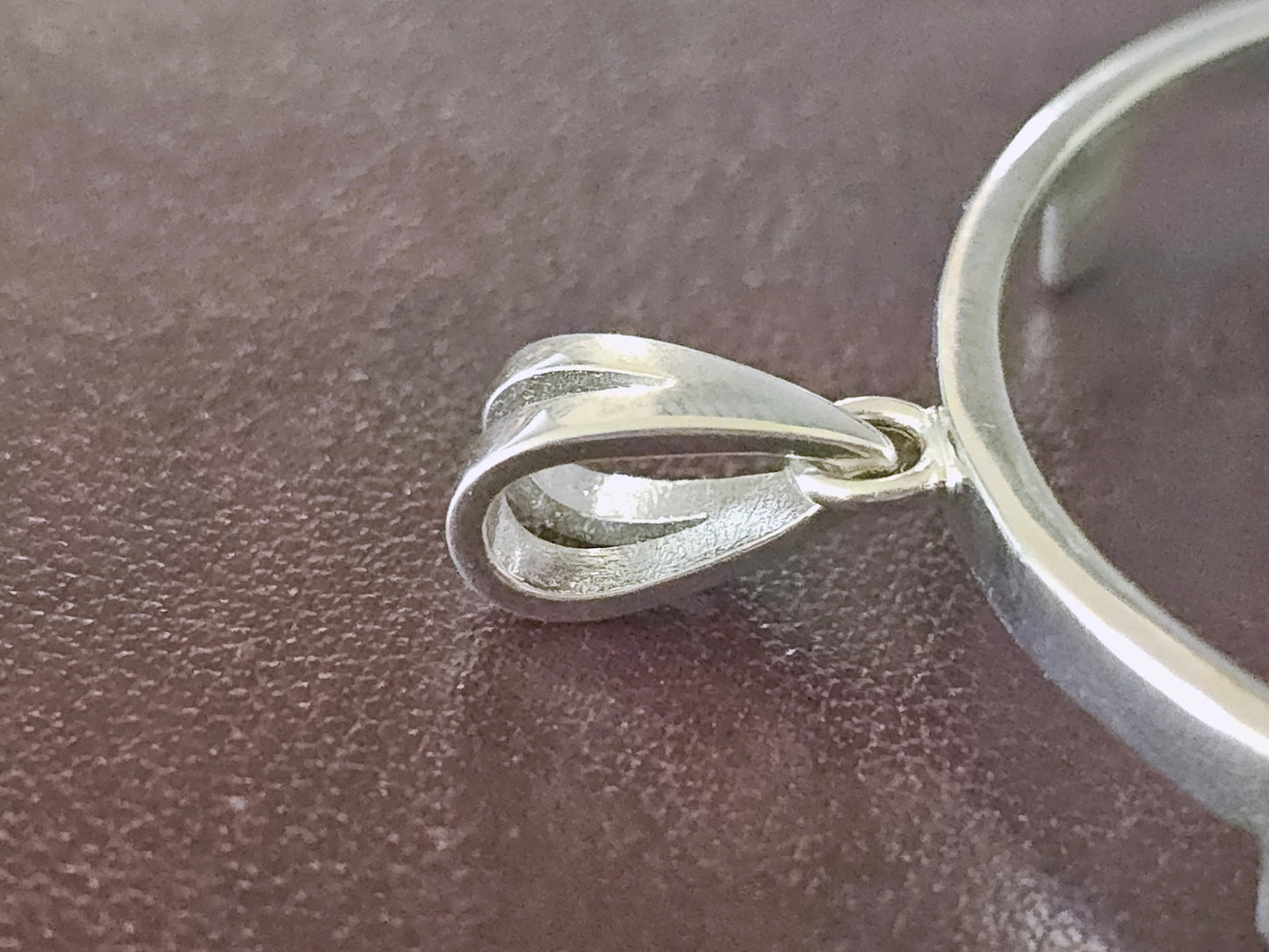 925 Sterling Silver Prong Back Simple Bezel for 36mm Coins