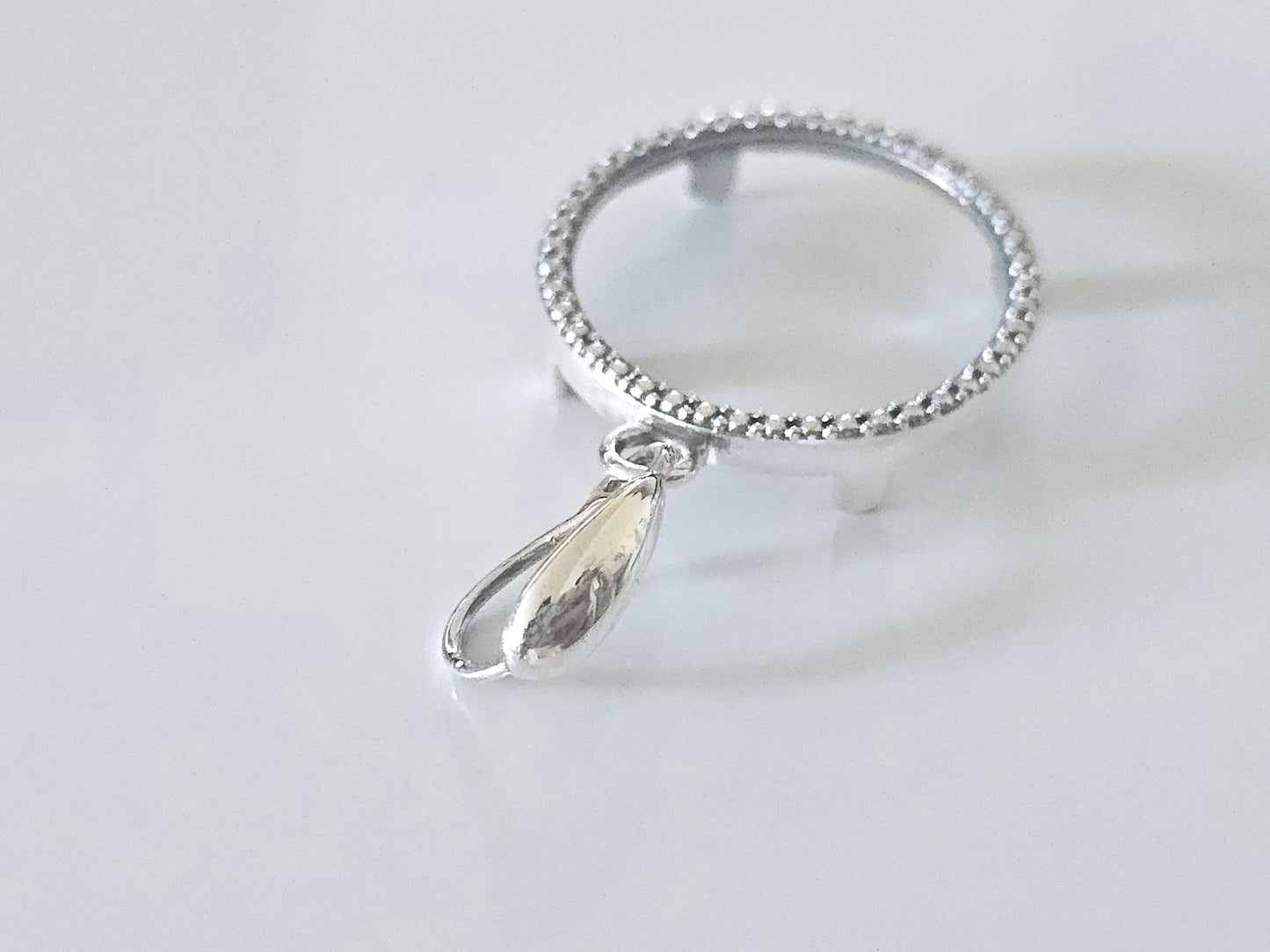 925 Sterling Silver Prong Back Illusion Edge Bezel for 18mm Dime 10 Cent Coins