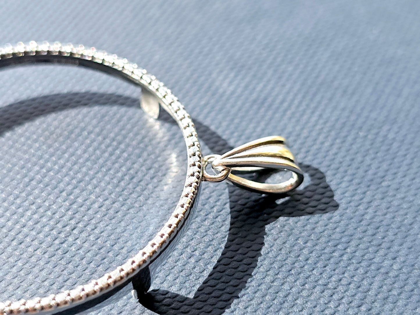 925 Sterling Silver Prong Back Illusion Edge Bezel for 36mm Coins