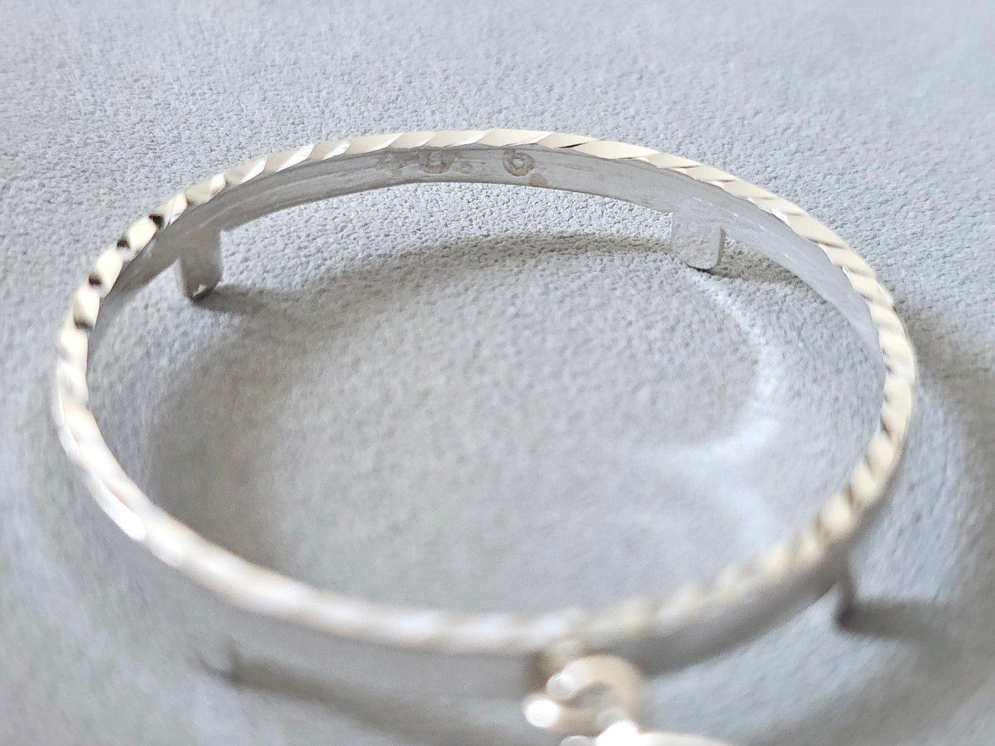 925 Sterling Silver Prong Back Diamond Cut Bezel for 41mm 1 oz Coins