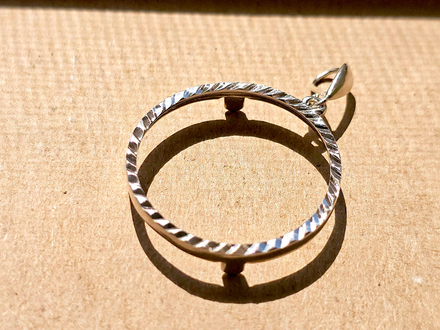 925 Sterling Silver Prong Back Diamond Cut Bezel for 26mm Coins