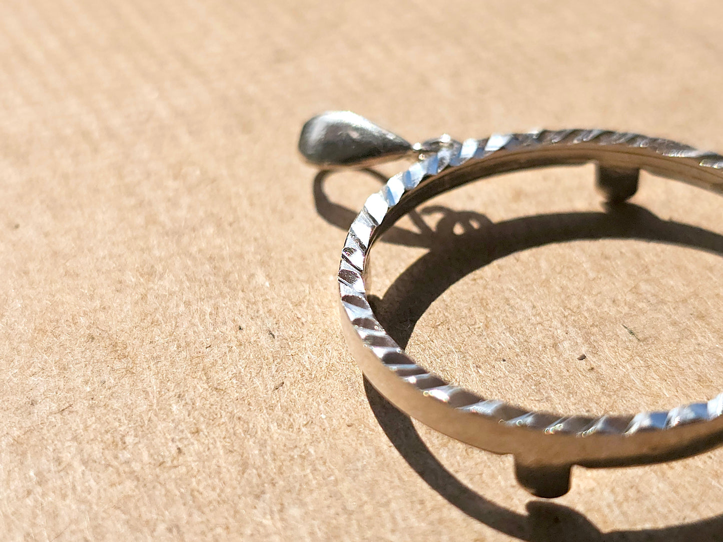 925 Sterling Silver Prong Back Diamond Cut Bezel for 26mm Coins