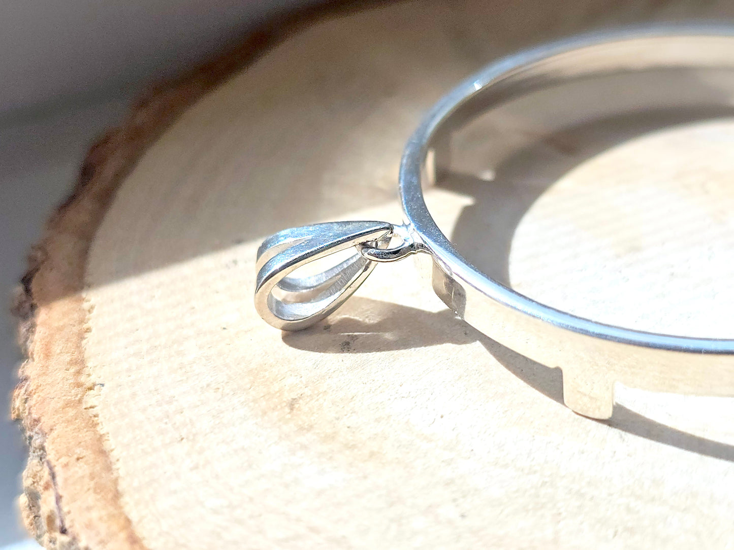 925 Sterling Silver Prong Back Simple Bezel for 41mm 1 oz Coins