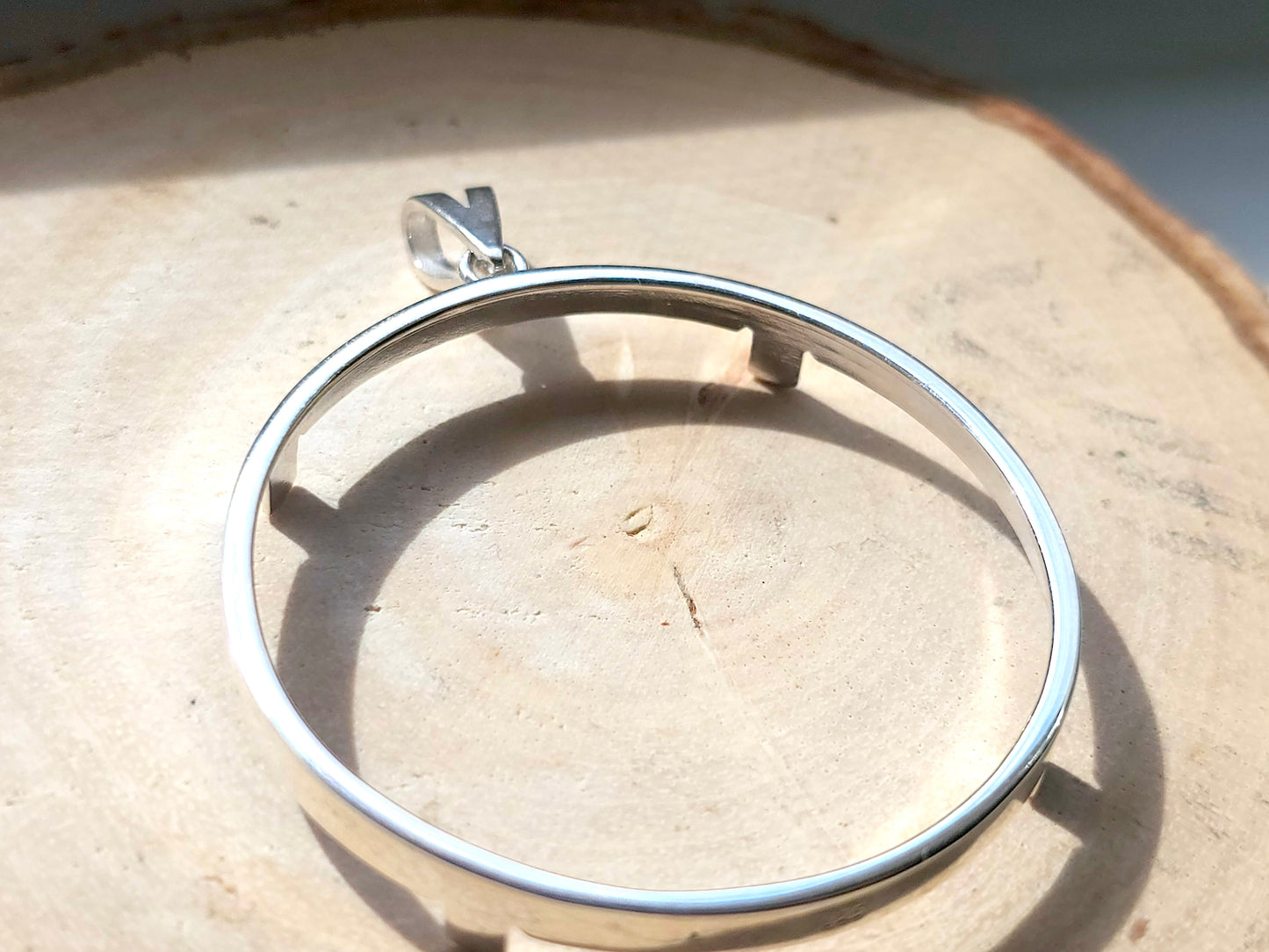 925 Sterling Silver Prong Back Simple Bezel for 41mm 1 oz Coins