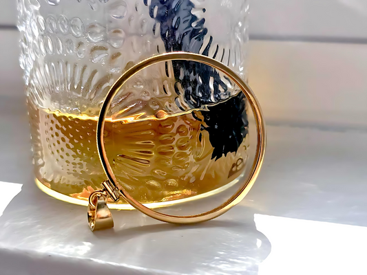 14K Gold Filled Screw Top Coin Edge Bezel for 38mm 1 Dollar Coins