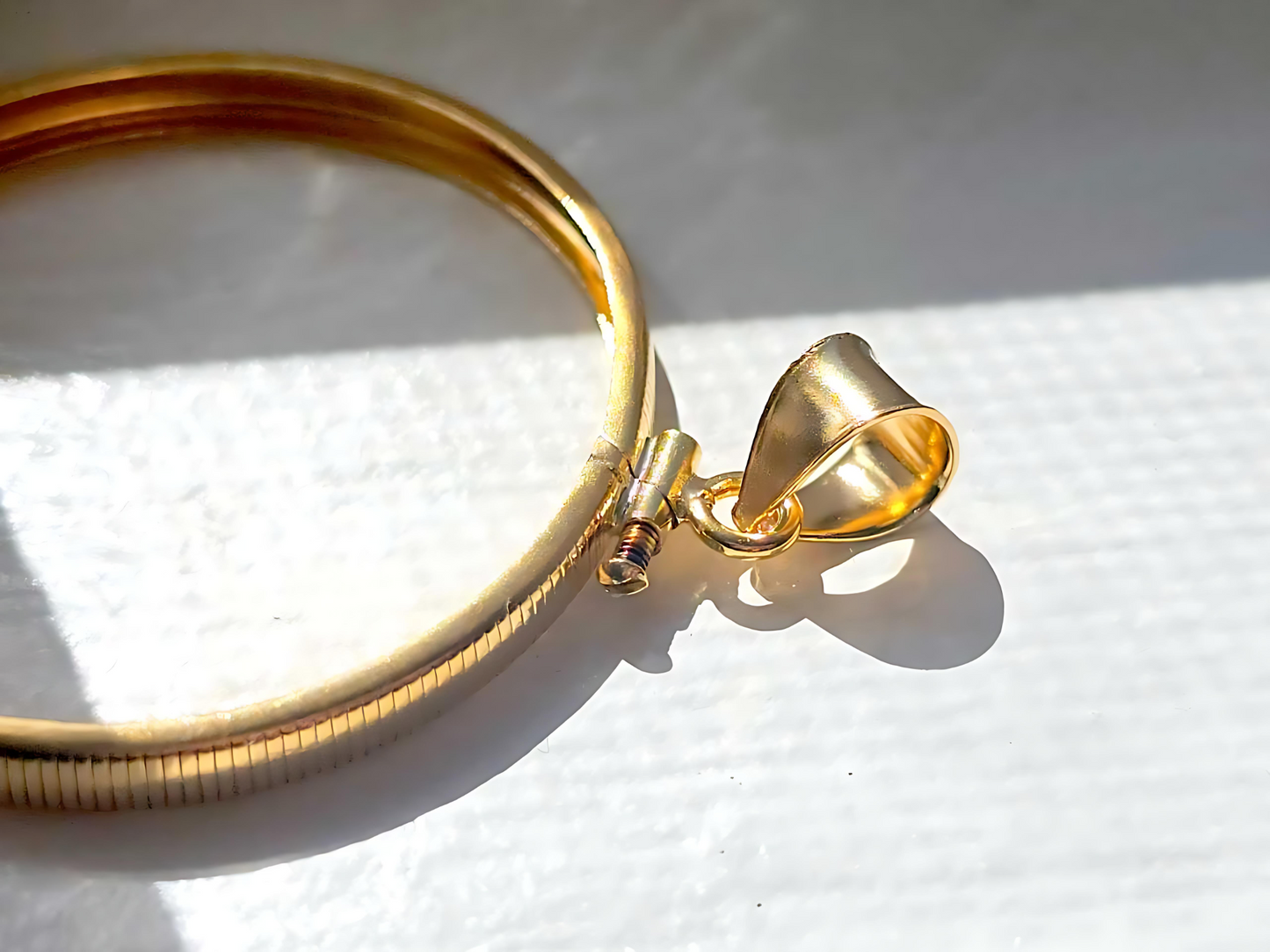 14K Gold Filled Screw Top Coin Edge Bezel for 38mm 1 Dollar Coins