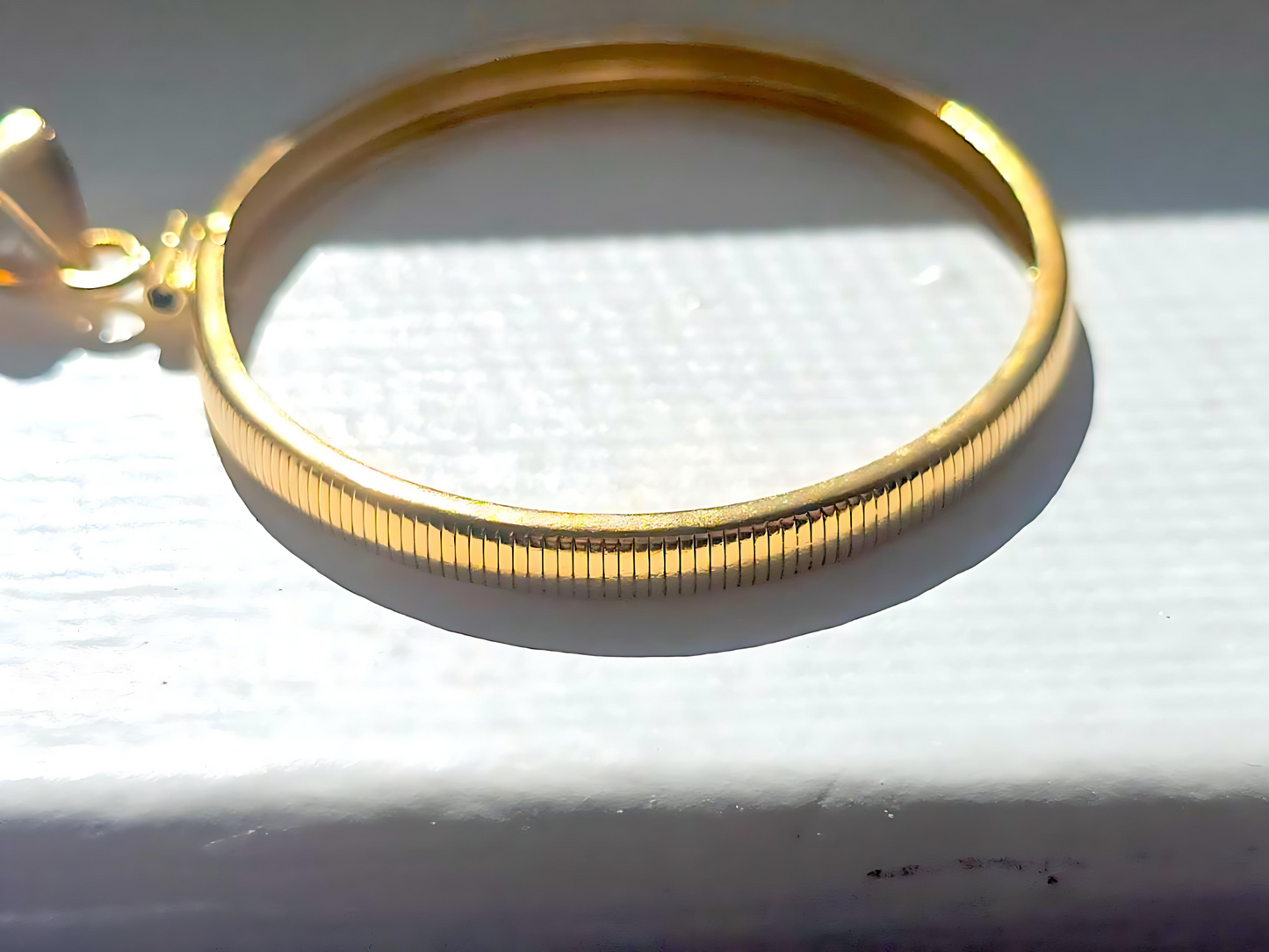 14K Gold Filled Screw Top Coin Edge Bezel for 38mm 1 Dollar Coins