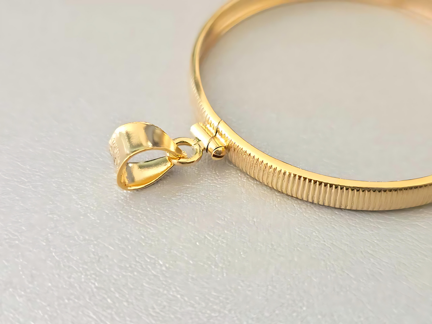 14K Gold Filled Screw Top Coin Edge Bezel for 41mm 1 oz Coins