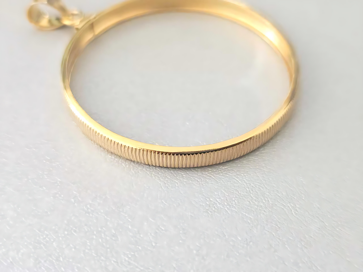 14K Gold Filled Screw Top Coin Edge Bezel for 41mm 1 oz Coins
