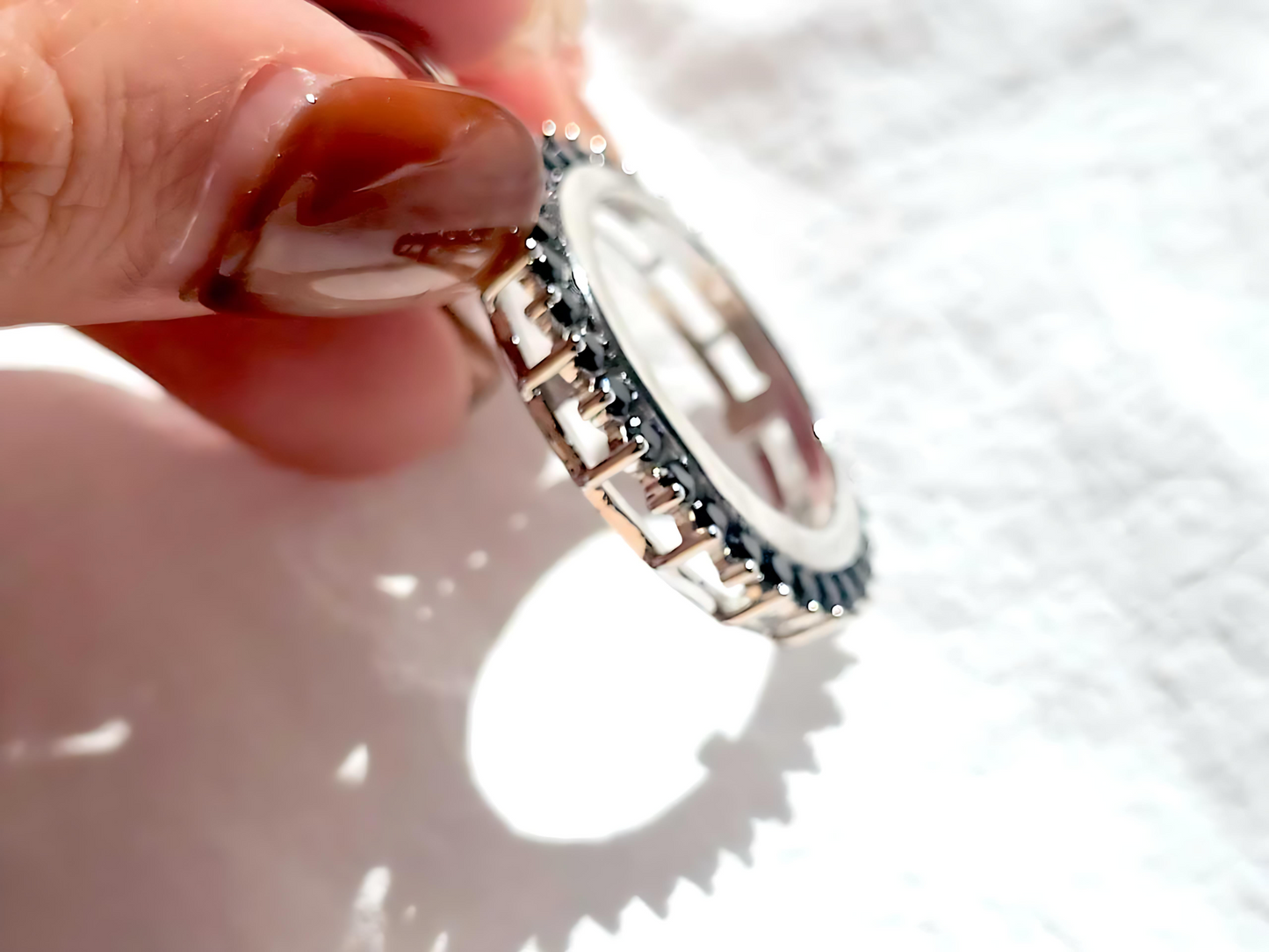 925 Sterling Silver Prong Back Cubic Zirconia CZ Halo Bezel for 19mm Penny 1 Cent Coins