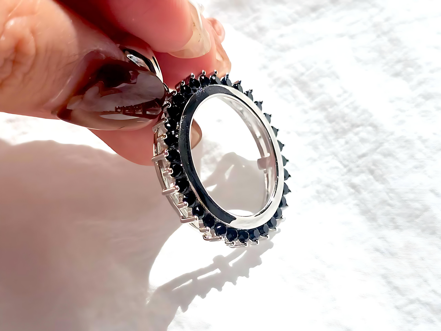 925 Sterling Silver Prong Back Cubic Zirconia CZ Halo Bezel for 19mm Penny 1 Cent Coins