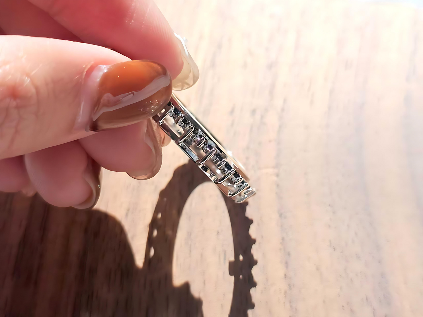 925 Sterling Silver Prong Back Cubic Zirconia CZ Halo Bezel for 21mm Nickel 5 Cent Coins