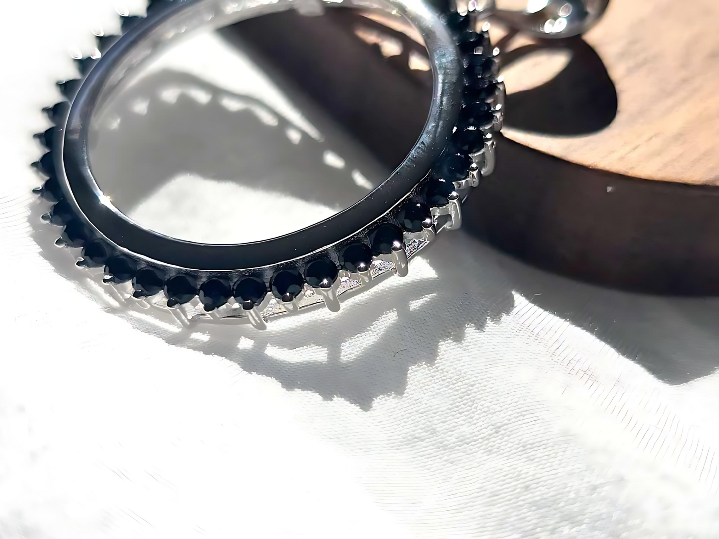 925 Sterling Silver Prong Back Cubic Zirconia CZ Halo Bezel for 24mm Quarter 25Cent Coins