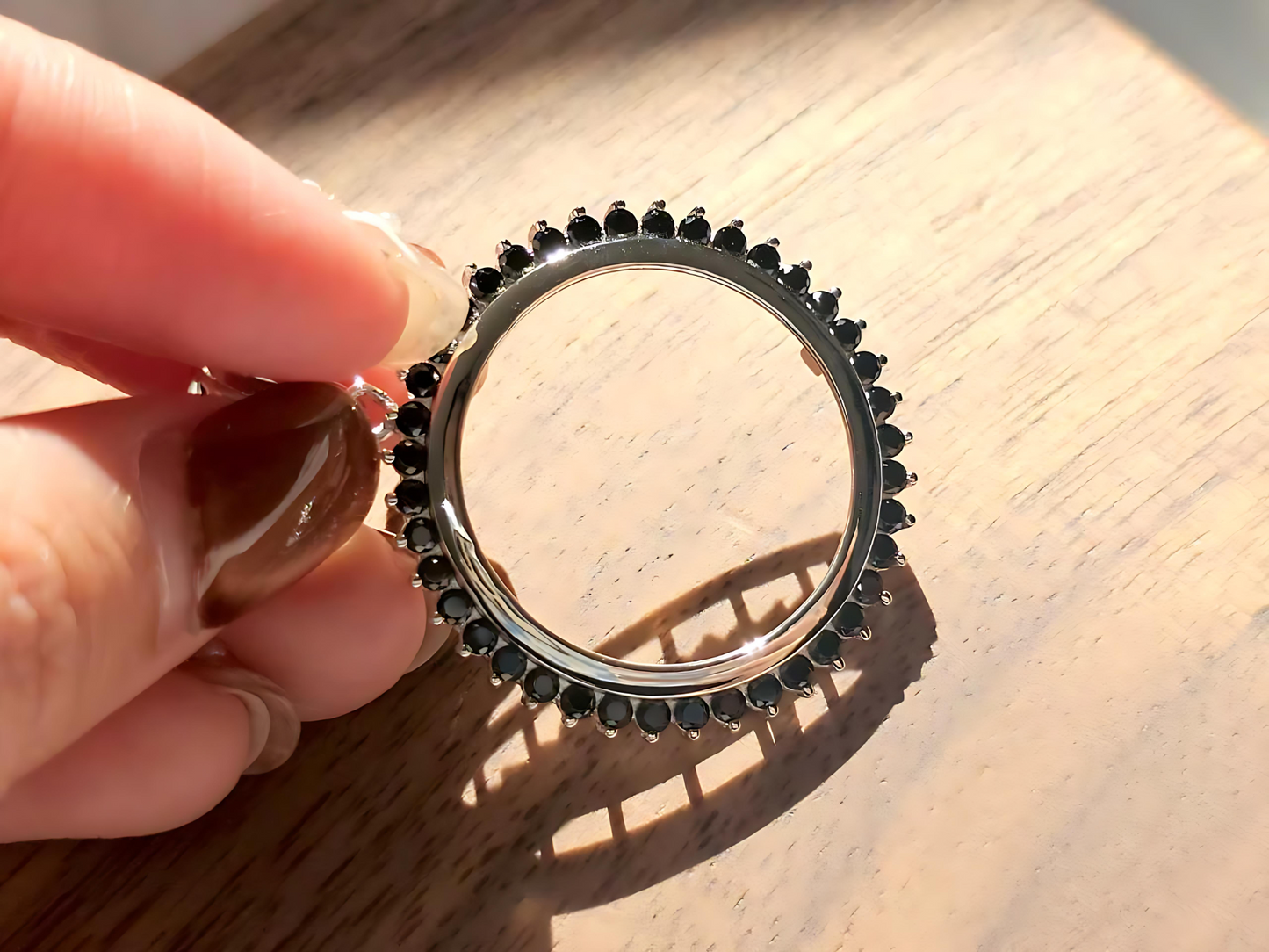 925 Sterling Silver Prong Back Cubic Zirconia CZ Halo Bezel for 24mm Quarter 25Cent Coins