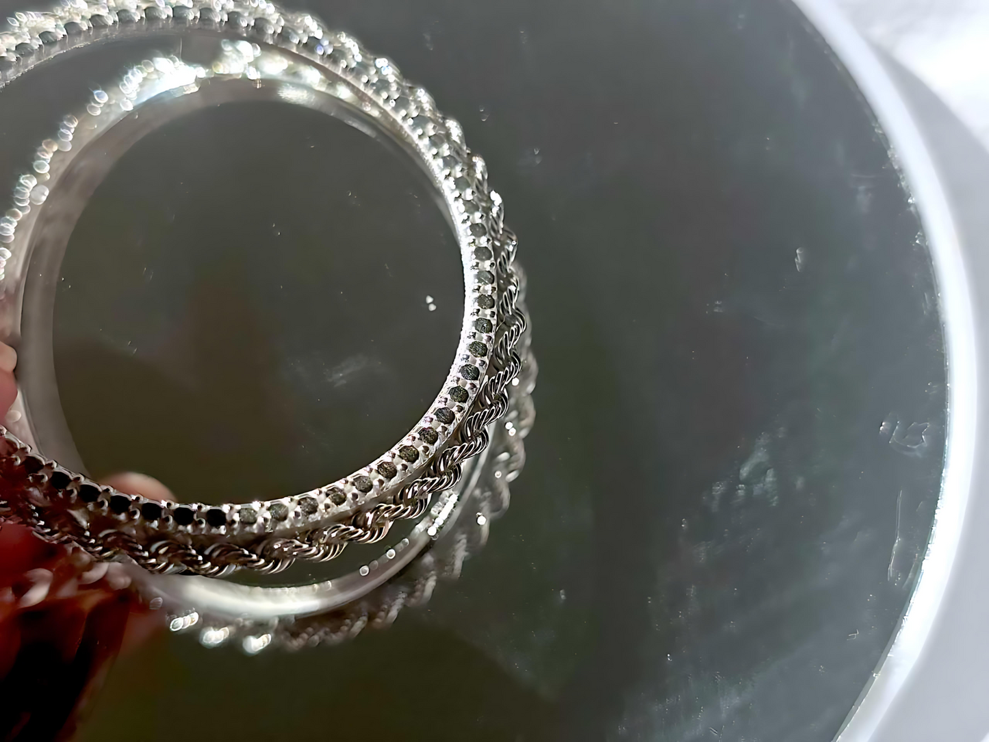 925 Sterling Silver Prong Back Illusion Rope Bezel for 38mm 1 Dollar Coins