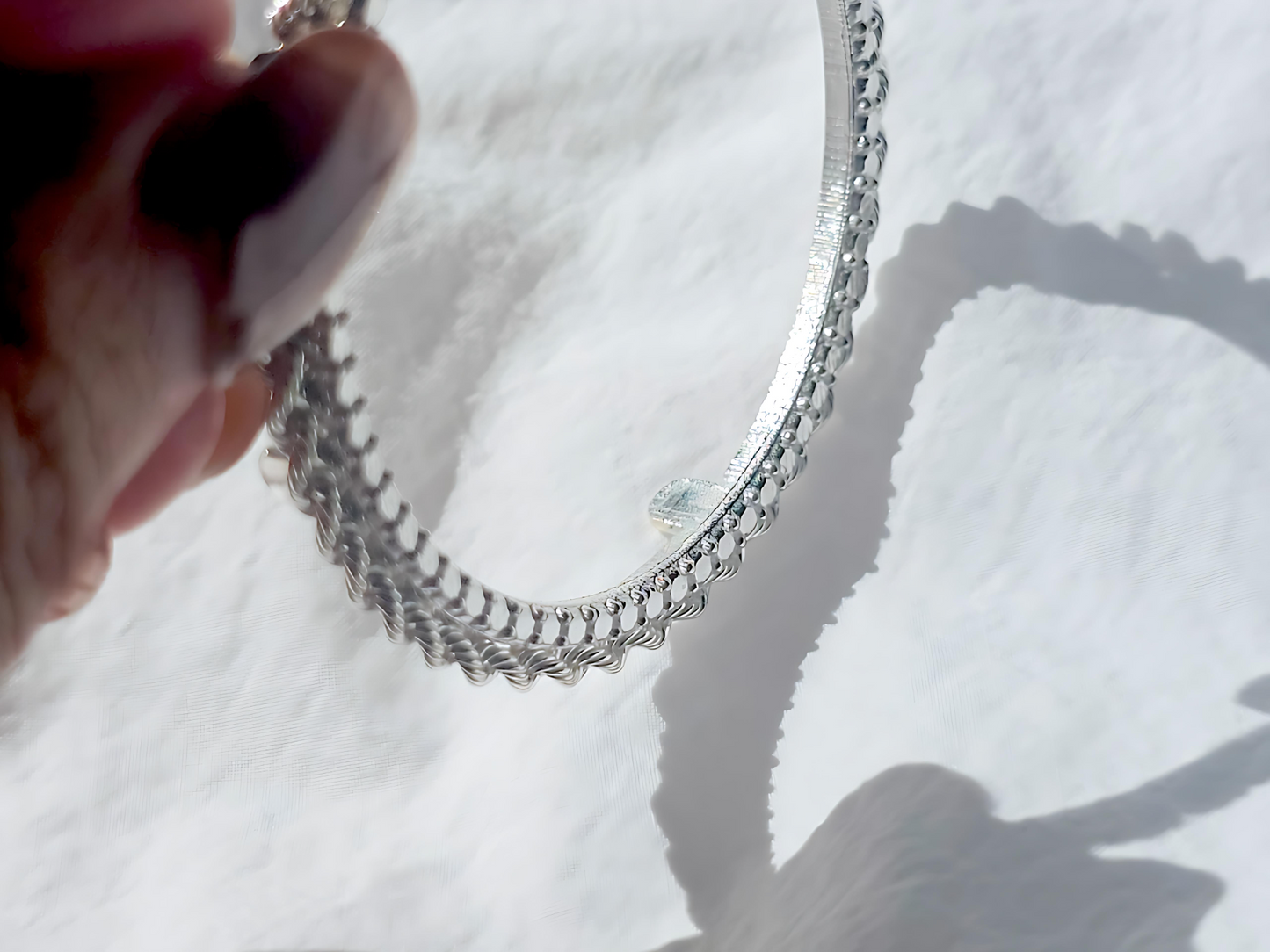 925 Sterling Silver Prong Back Illusion Rope Bezel for 41mm 1 oz Coins