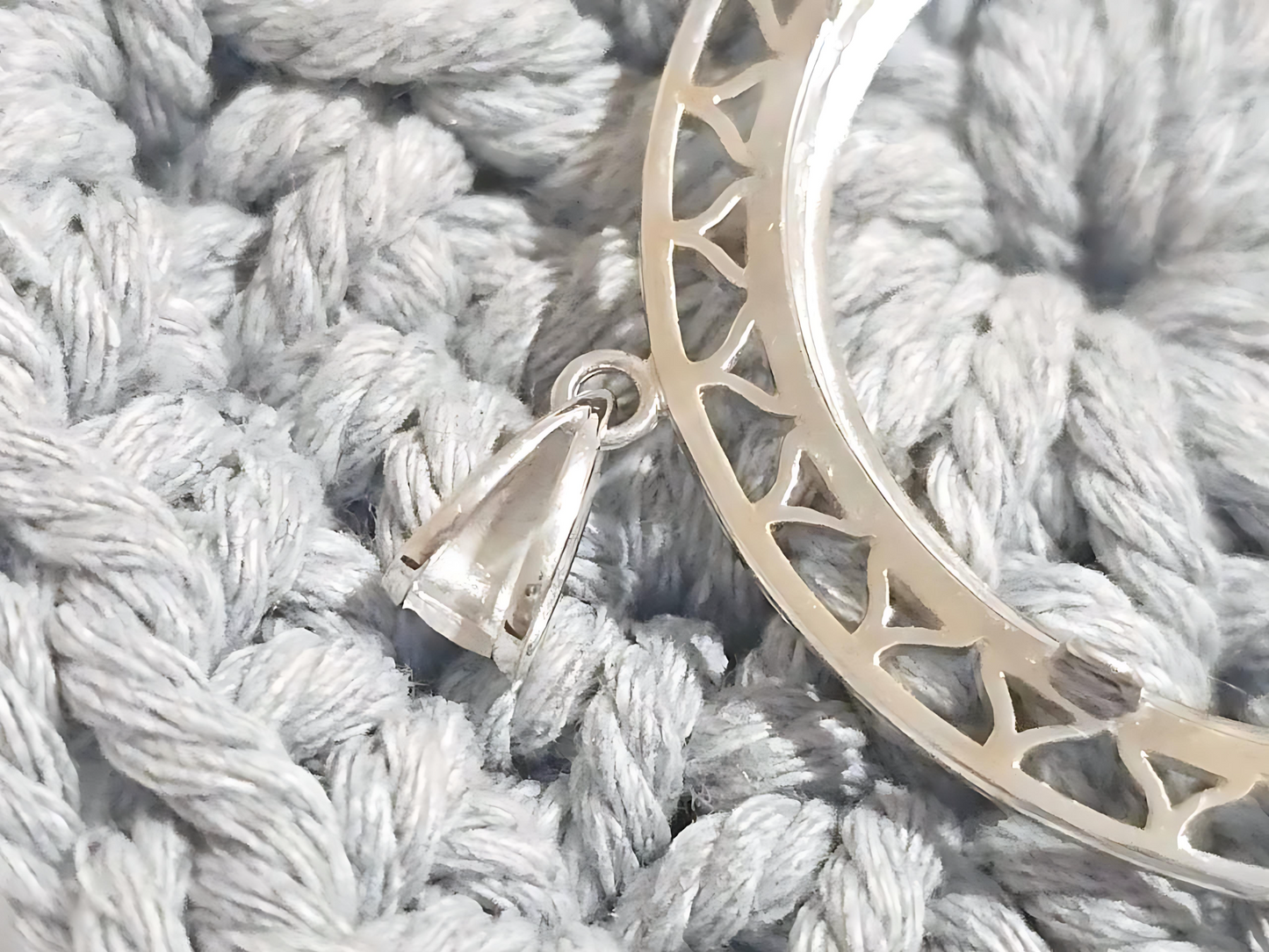 925 Sterling Silver Prong Back Filigree Edge Bezel for 38mm 1 Dollar Coins