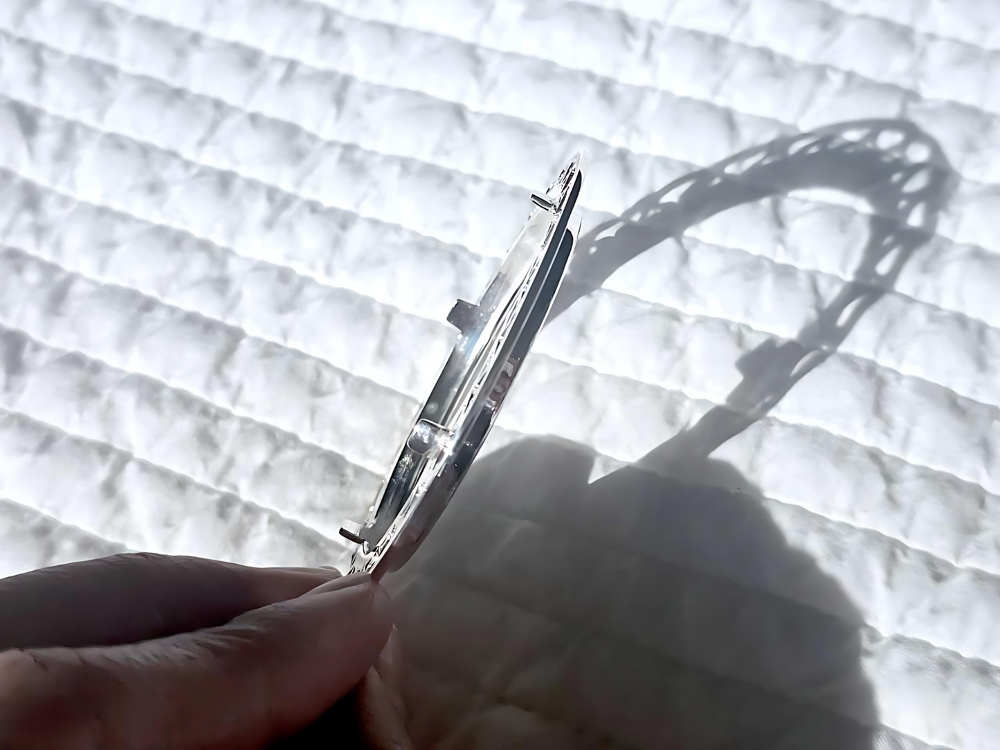 925 Sterling Silver Prong Back Filigree Edge Bezel for 41mm 1 oz Coins