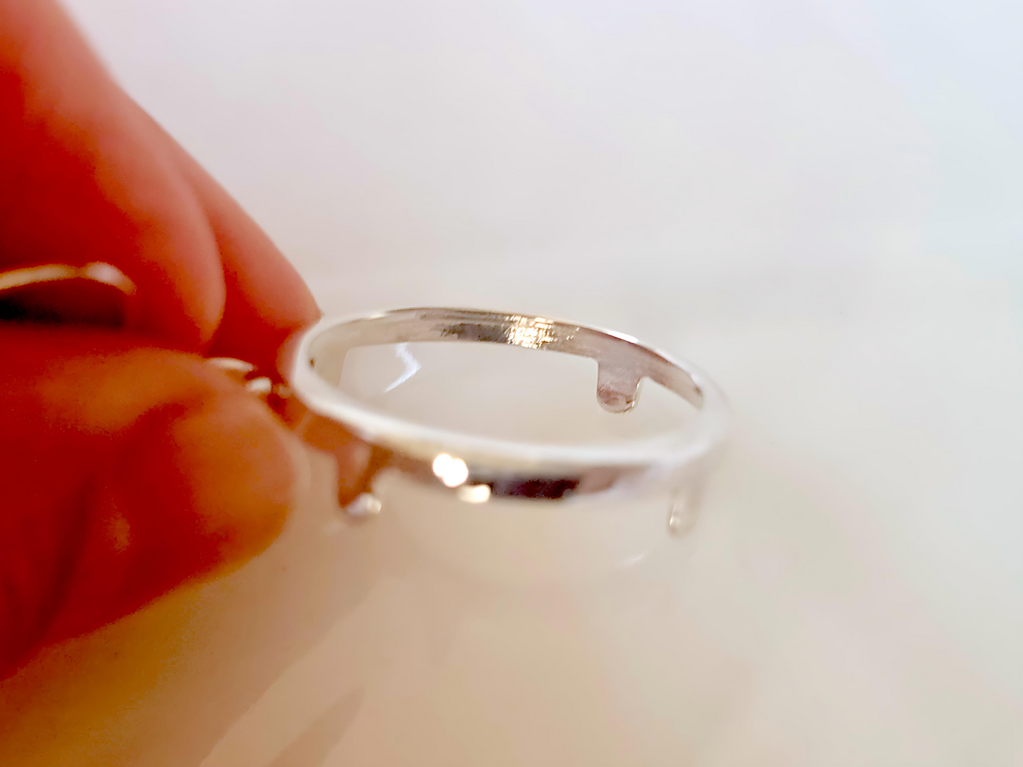 925 Sterling Silver Prong Back Round Edge Bezel Earring for 18mm Dime 10 Cent Coins