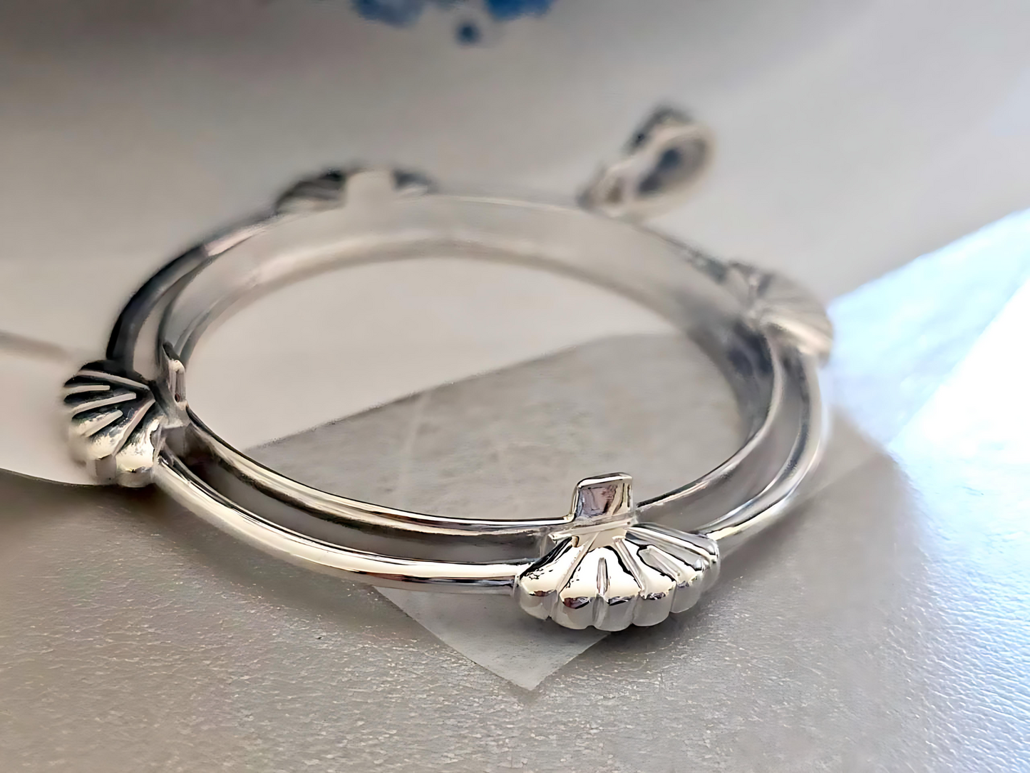 925 Sterling Silver Prong Back Clamshell Edge Bezel for 38mm 1 Dollar Coins