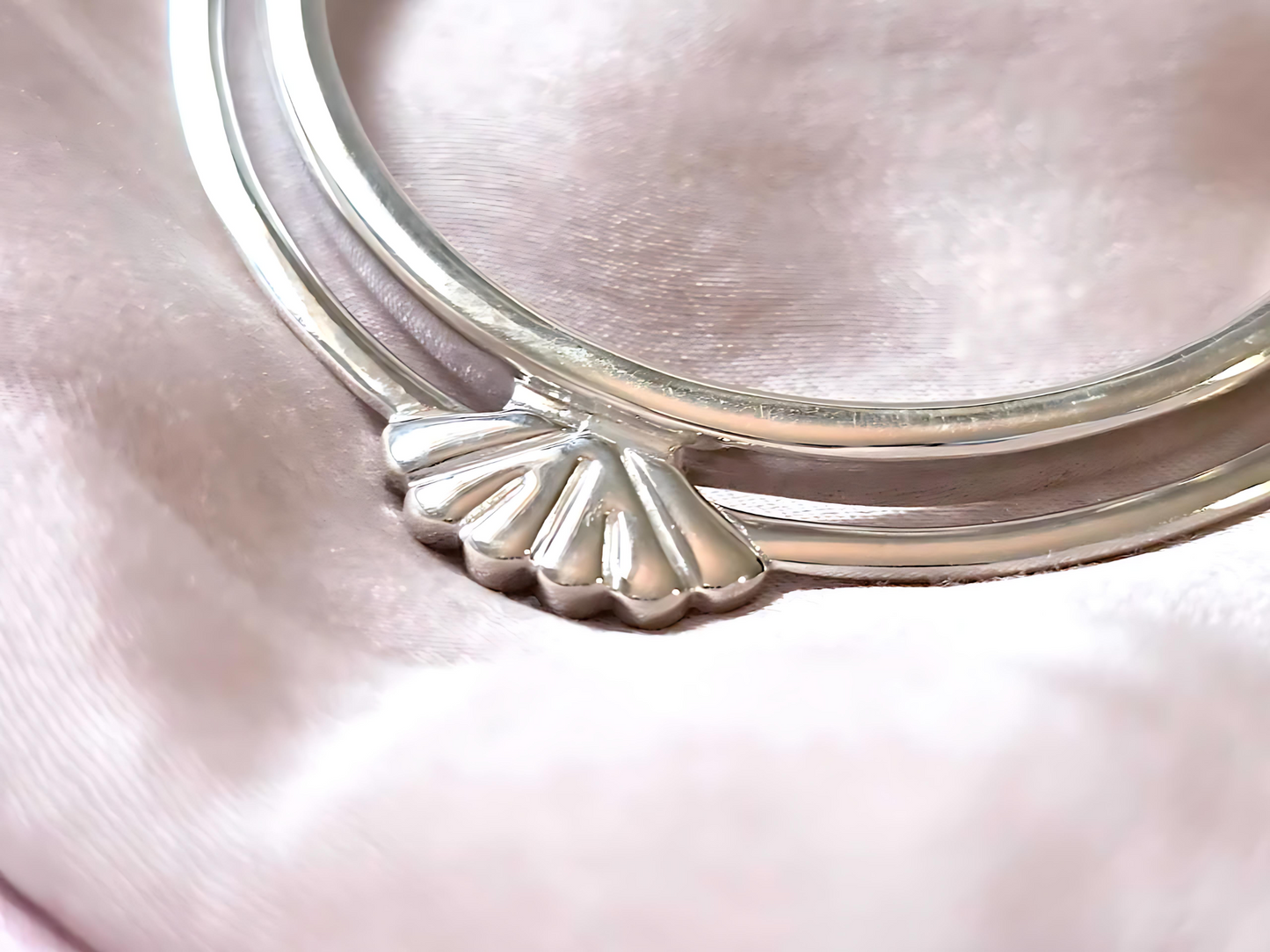 925 Sterling Silver Prong Back Clamshell Edge Bezel for 39mm Coins