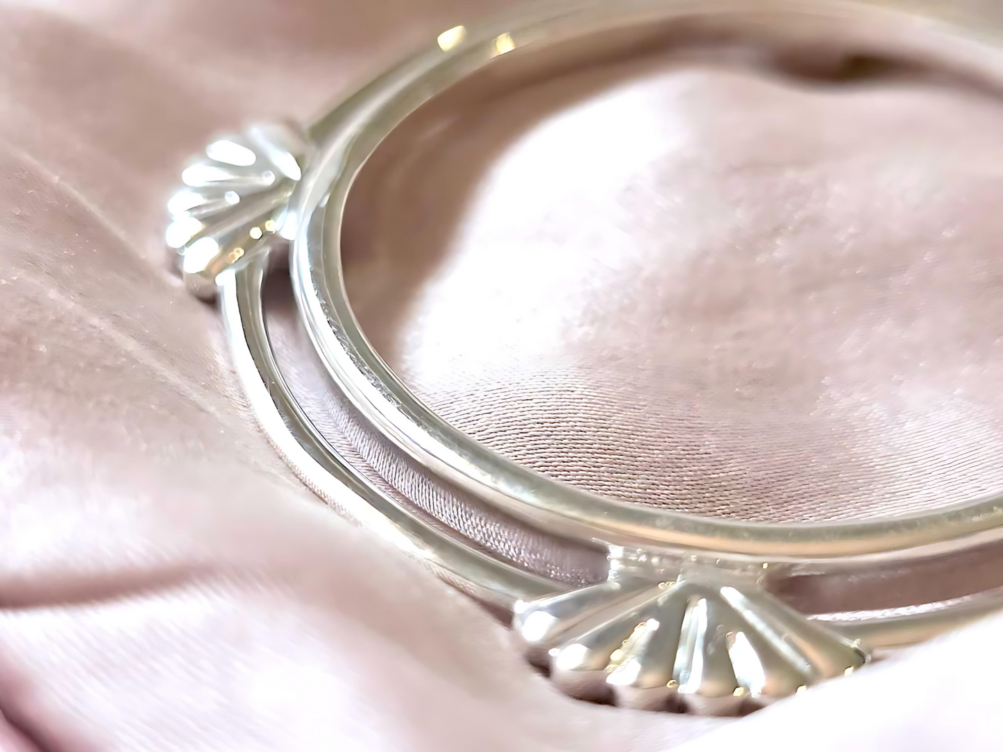 925 Sterling Silver Prong Back Clamshell Edge Bezel for 39mm Coins