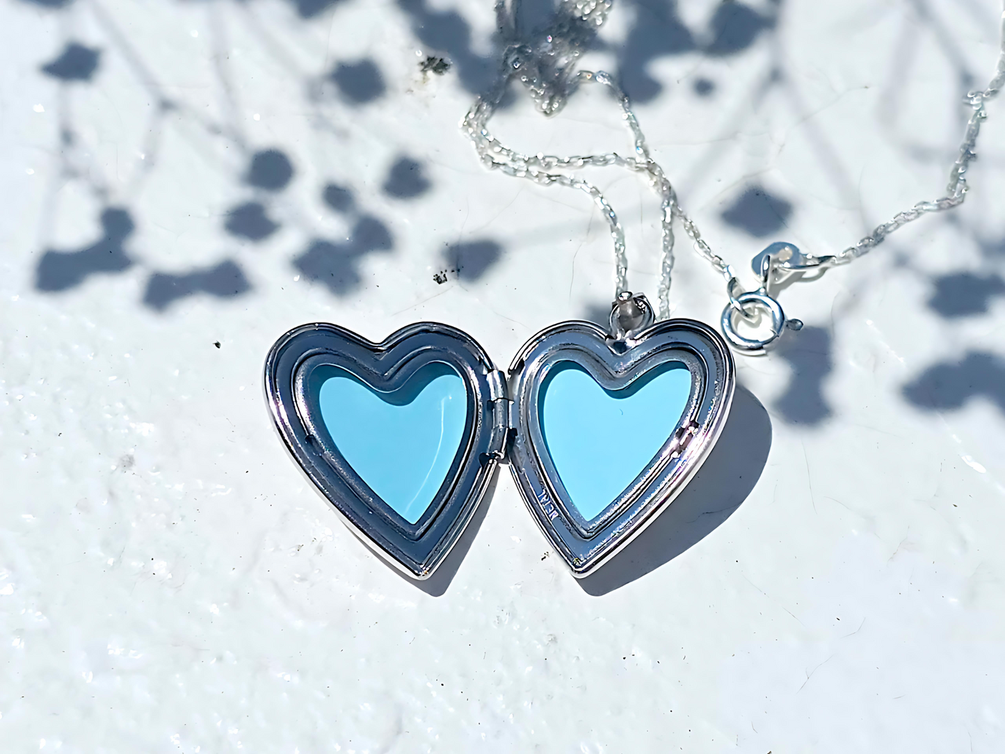 925 Sterling Silver 3/4inches Heart Locket Pendant with Floral Engravings