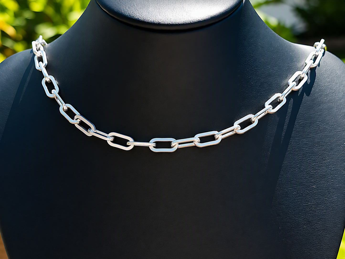 925 Sterling Silver Square Wire Cable Paper Clip Chain Necklace Bracelet for Men Women 5.5mm 6.7mm