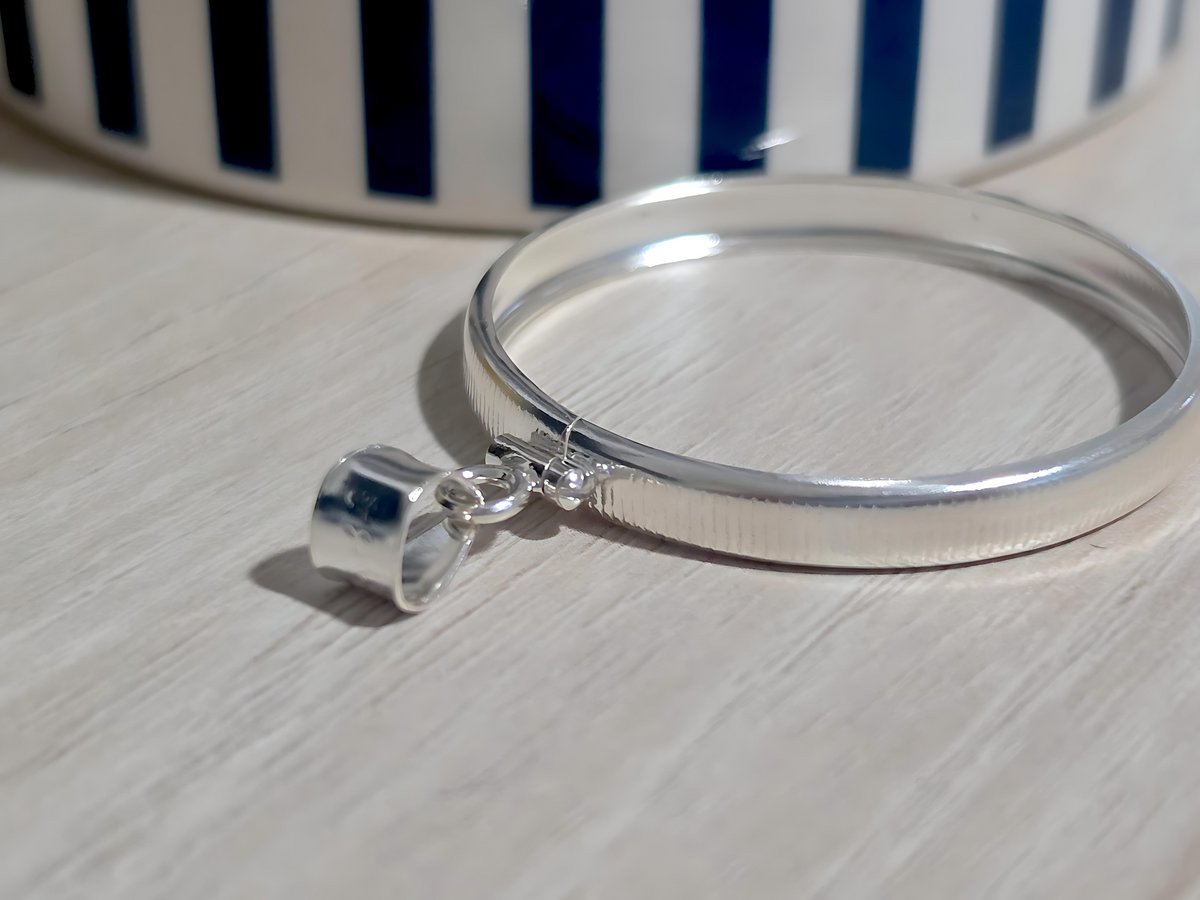 925 Sterling Silver Screw Top Simple Bezel for for 36mm Coins
