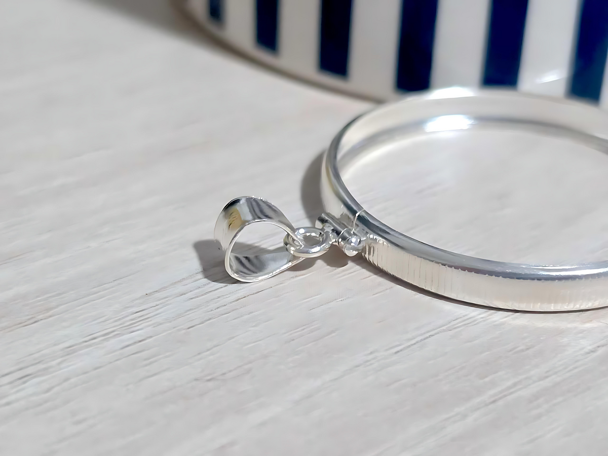 925 Sterling Silver Screw Top Simple Bezel for for 36mm Coins
