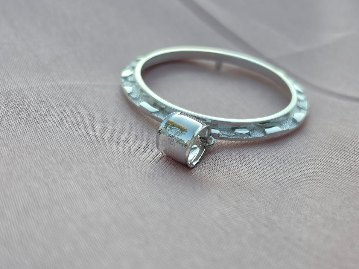 925 Sterling Silver Nugget Frame Bezel for 37mm Coins