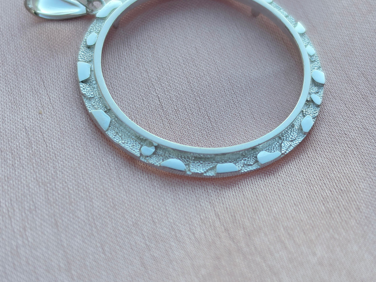 925 Sterling Silver Nugget Frame Bezel for 37mm Coins