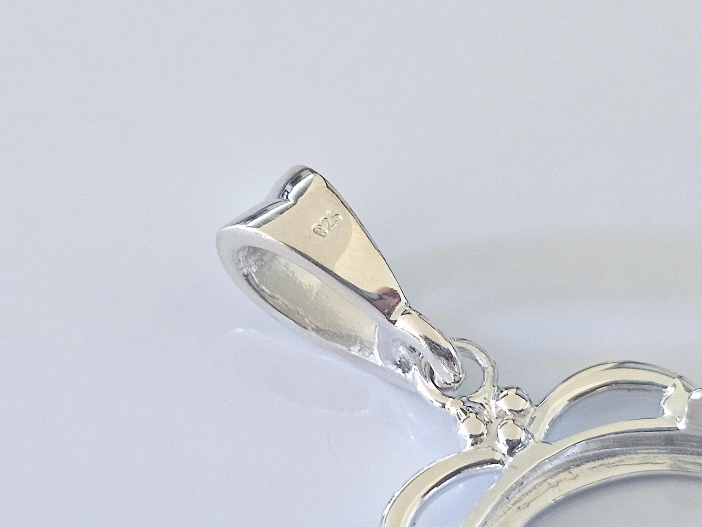 925 Sterling Silver Scalloped Bezel for 19mm Penny 1 Cent Coins
