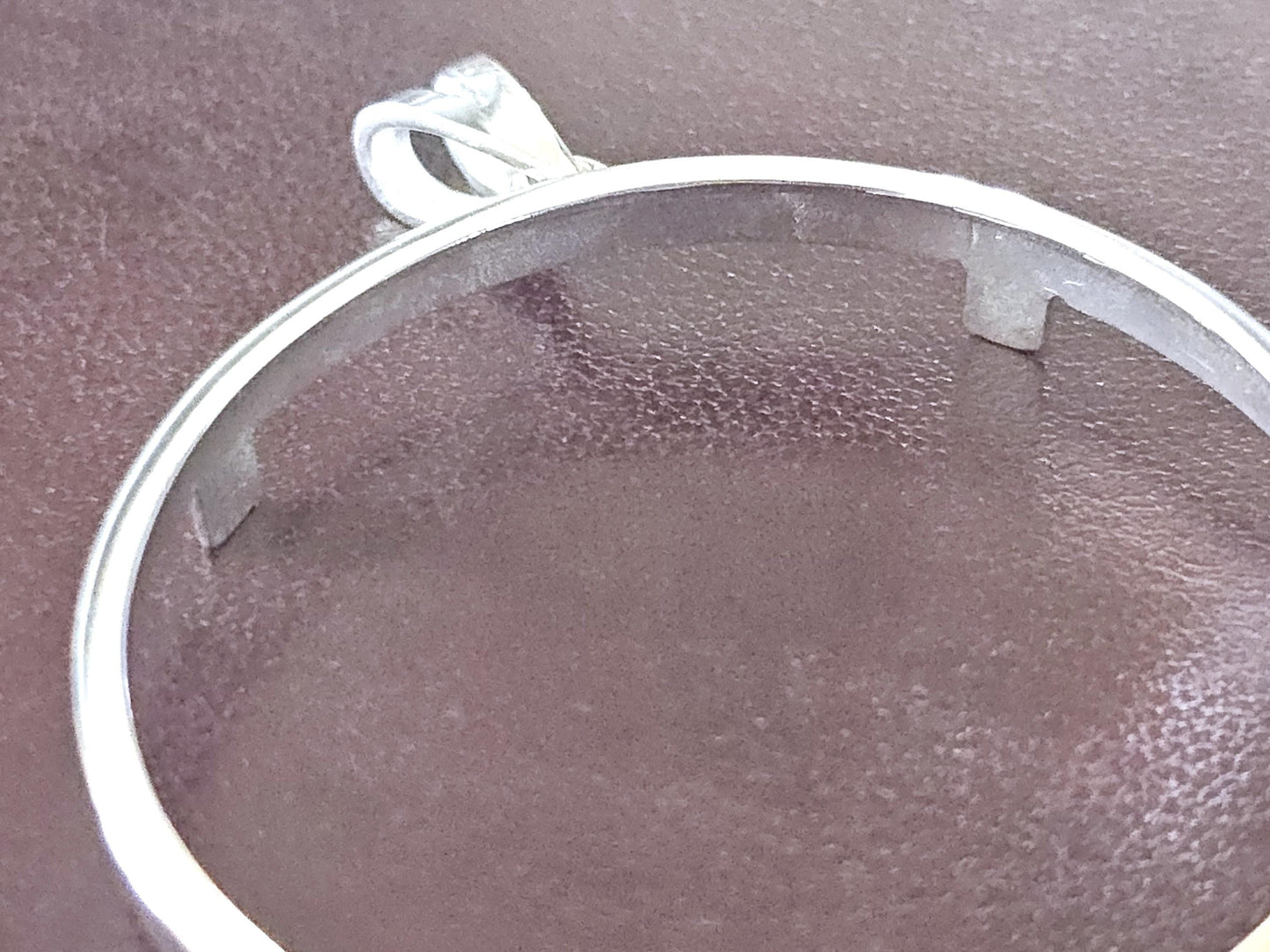 925 Sterling Silver Prong Back Simple Bezel for 39mm 1 oz Silver Rounds Casino Chips Mexican Cien Pesos Coins