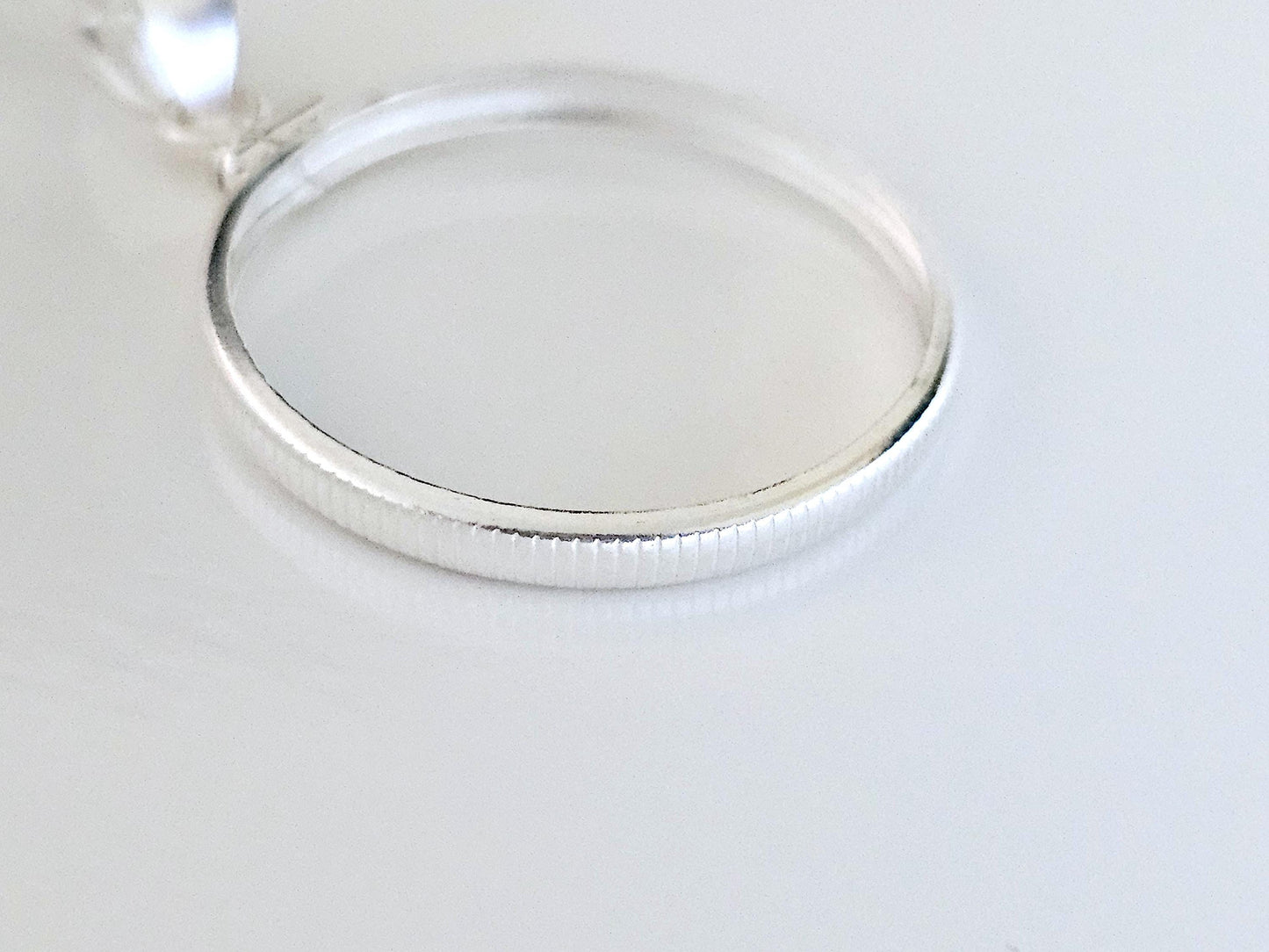 925 Sterling Silver Screw Top Simple Bezel for 26mm Susan B Anthony Sacagawea Dollar Coins