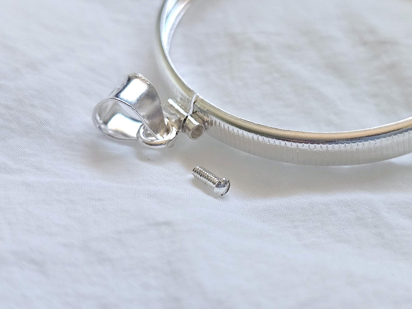 925 Sterling Silver Screw Top Simple Bezel for 39mm Coins Mexican Cien Pesos